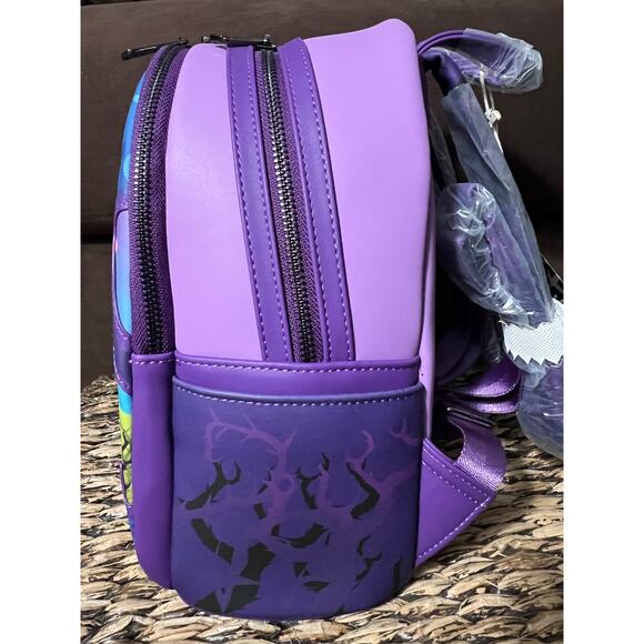 Loungefly Disney Sleeping Beauty Maleficent Mini Backpack Wallet - Picture 6 of 11